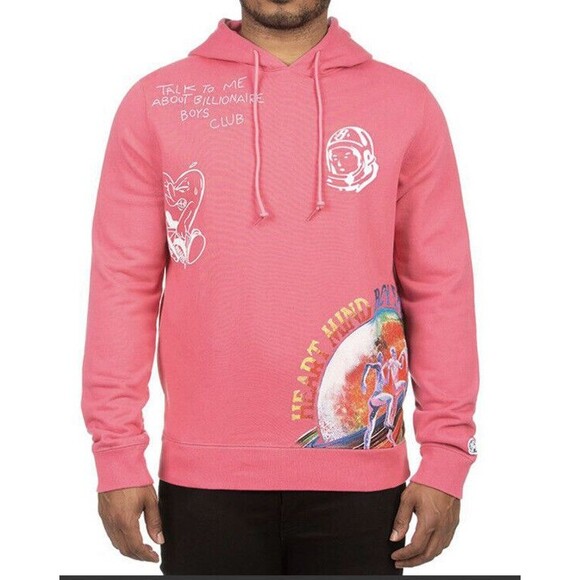 NEW MEN'S BBC BILLIONAIRE BOYS CLUB HEALTH HOODIE IN FRUIT DOVE XXL